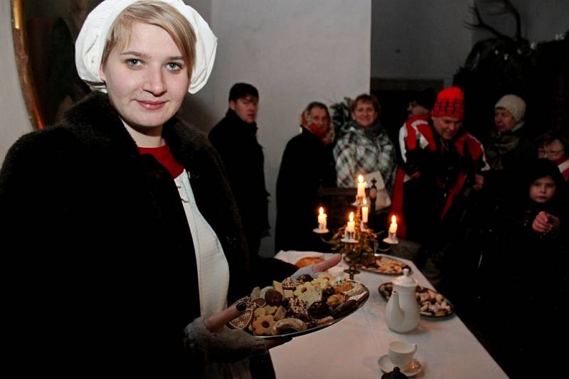 Na Štěpána byla  otevřena hradní brána středověkého Buchlova.