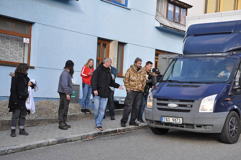 Natáčení filmu Tichý společník v okolí Uherského Brodu