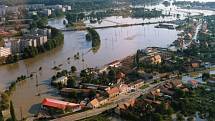Povodně v Uh. Hradišti a Starém Městě v létě 1997.