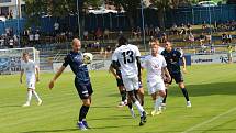 Fotbalisté Slovácka (modré dresy) zdolali v přípravě druholigový Vyškov 2:0.