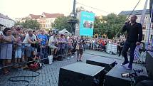Letní filmová škola 2018   David Koller Band na Masarykově náměstí v Uherském Hradišti