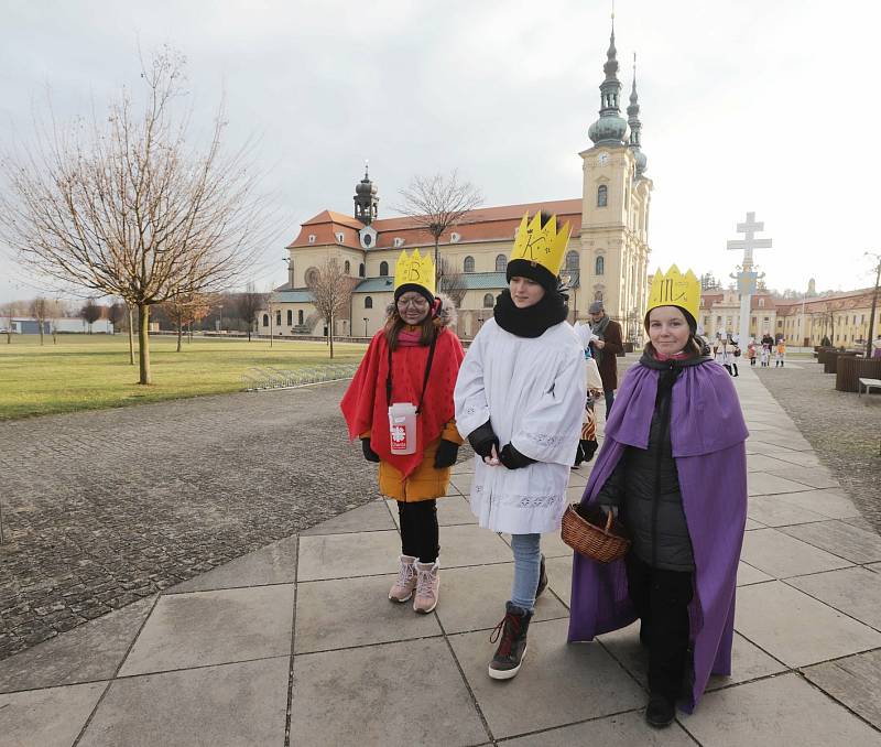 Tříkrálová sbírka 2022  na Velehradě.