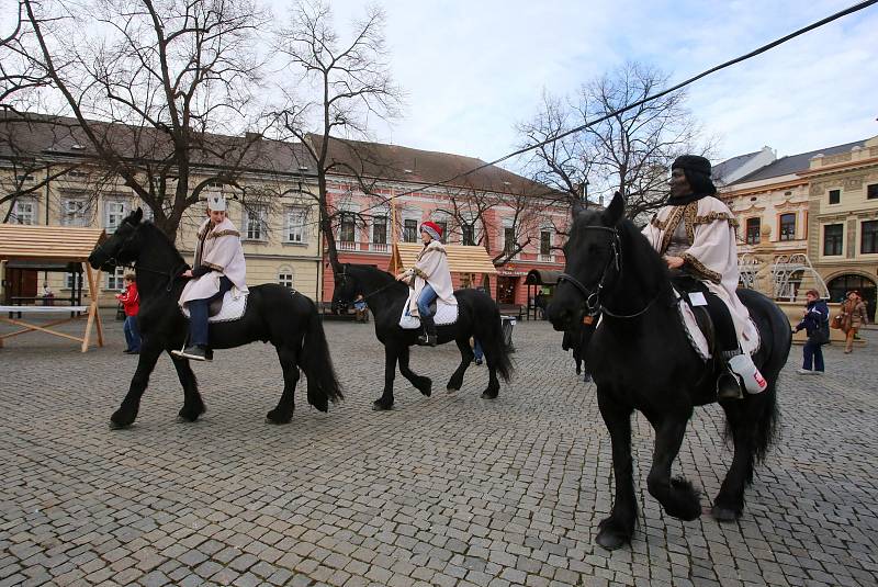 Tříkrálová sbírka 2018 v Uherském Hradišti. oblatní Charita