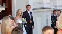 Kapitán 1. FC Slovácko Vít Valenta vstoupil v pátek 20. srpna do svazku manželského. 