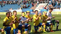 1. FC Slovácko - FC Fastav Zlín. Zlín slaví bod.