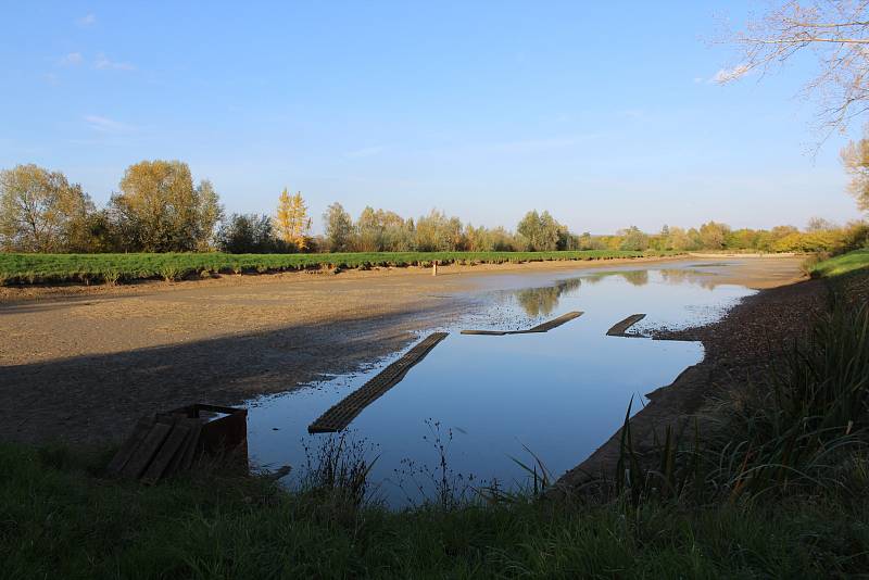 Podzimní výlov ryb na rybnících Rybochovného střediska na Staroměstských loukách, obhospodařovaného pobočným spolkem Moravského rybářského svazu (MRS) v Uherském Hradišti.