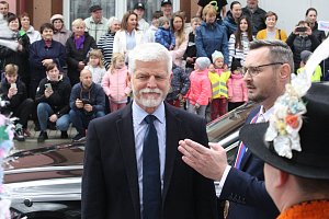Prezident Petr Pavel navštívil Ostrožskou Lhotu, která se stala Vesnicí roku 2023.