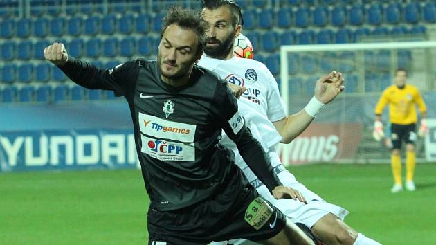 1. FC Slovácko - FK Jablonec. Martin Doležal a Tomáš Košút.