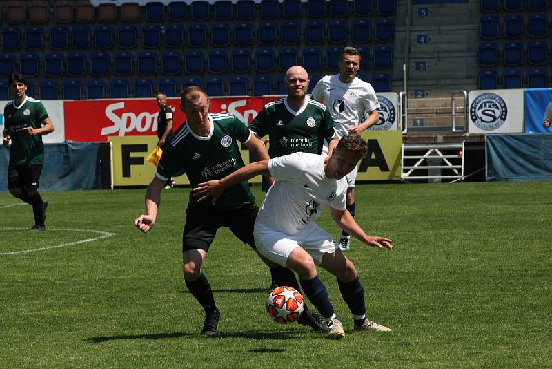 Tým FC Vinaři České republiky (bílé dresy) se dostal na domácím mistrovství Evropy ve fotbale až do finále, když Německo porazil na penalty.