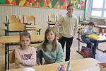 Ukrajinské děti ve škole v Bílovicích