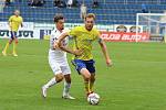 Sobotní derby v Uherském Hradišti opanovalo domácí Slovácko (bílé dresy), které zvítězilo nad Zlínem 3:0.