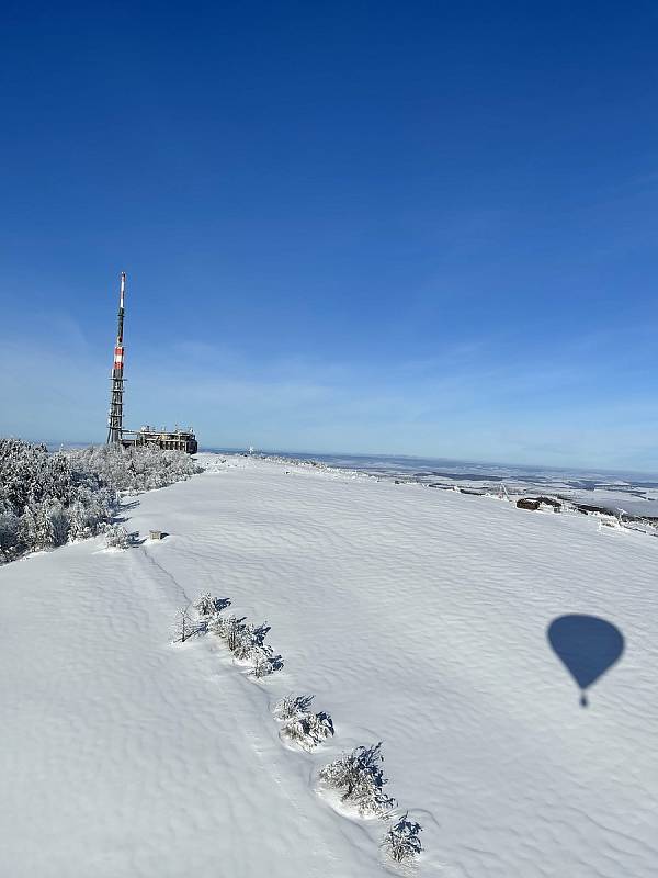 Přelet Velké Javořiny balonem společnosti Balony.EU.