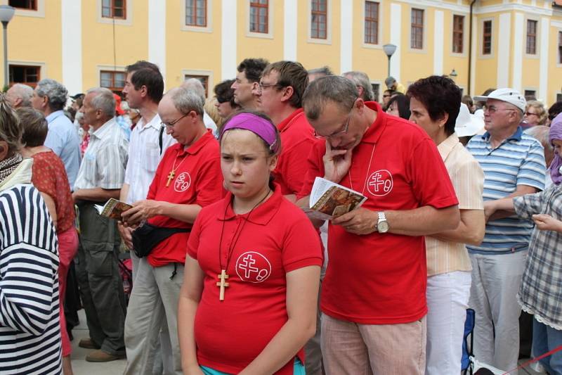 Slavnostní bohoslužba přilákala rekordní počet poutníků. 