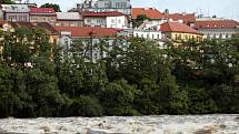 Povodně v Praze v úterý 4. června. 