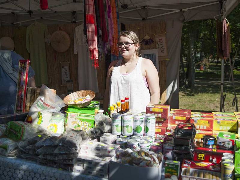 Festival Barevná devítka, přehlídka kultur národnostních menšin, které u nás žijí.