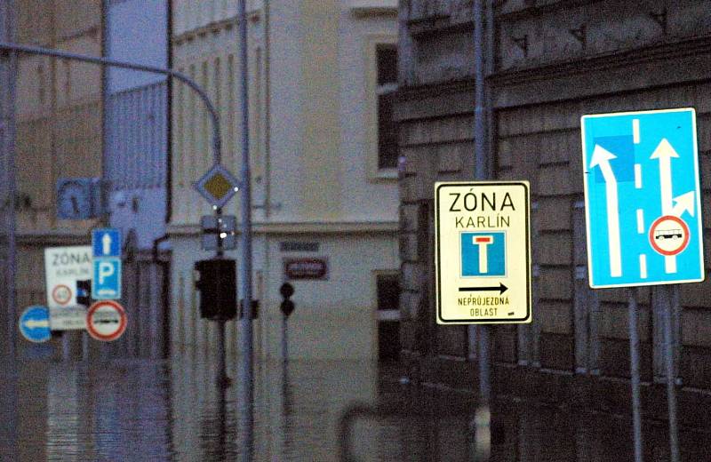 Povodeň v Karlíně 2002.