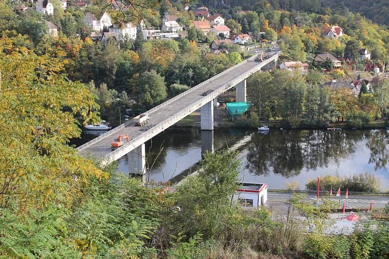 Rekonstrukce mostu ve středočeské obci Davle