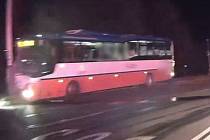 Nehoda autobusu v Praze.