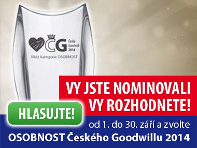 Hlasování o osobnosti Českého Goodwillu 2014.