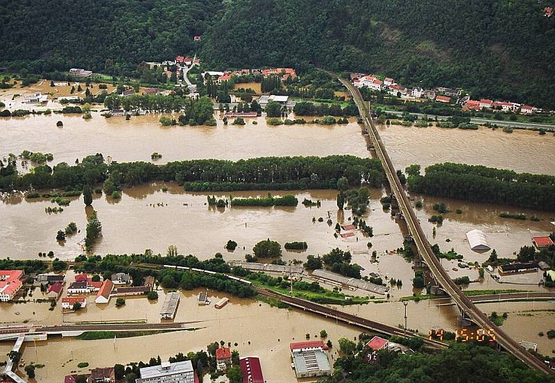 Ničivá povodeň v roce 2002, Malá Chuchle.