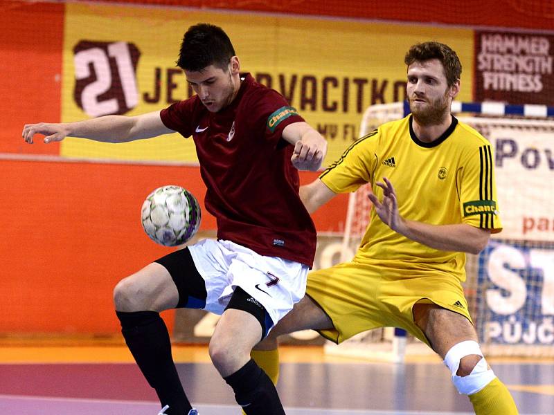 IV. zápas čtvrtfinále play off Chance futsal ligy: AC Sparta Praha - Nejzbach Vysoké Mýto 3:2 (2:1), 26. dubna 2016.