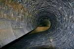 Unique connection of sewers by a slope with a spiral chute in Liben.