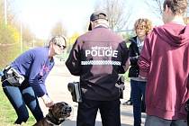 Součástí kampaně Chceme tu mít čisto! jsou i veřejné procházky Prahou 14 s okrskáři městské policie se zaměřením na běžné kontroly plnění povinností majitelů psů.