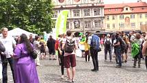 Demonstrace ekologů v Praze 26. července 2020.