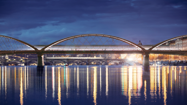 Vizualizace nového mostu na Výtoni.