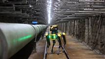 Představení robota Fakulty elektrotechnické ČVUT, který připravuje digitální 3D mapu pražského podzemí.