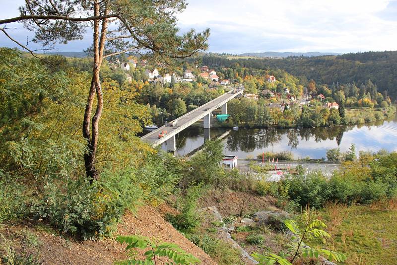 Rekonstrukce mostu ve středočeské obci Davle