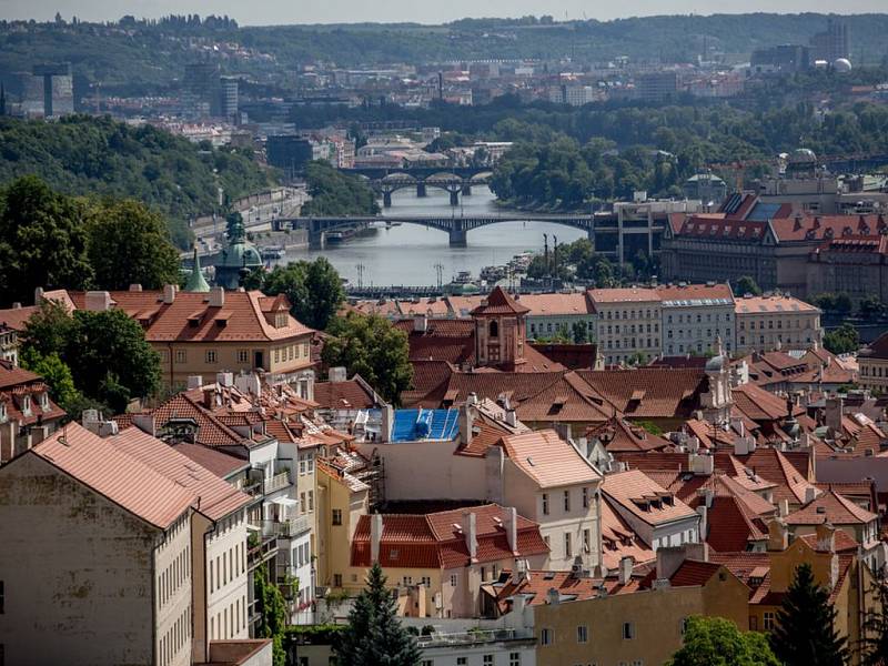 Praha pohled na město.