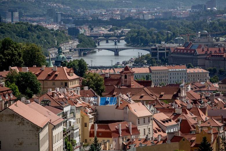 Praha. Pohled na město
