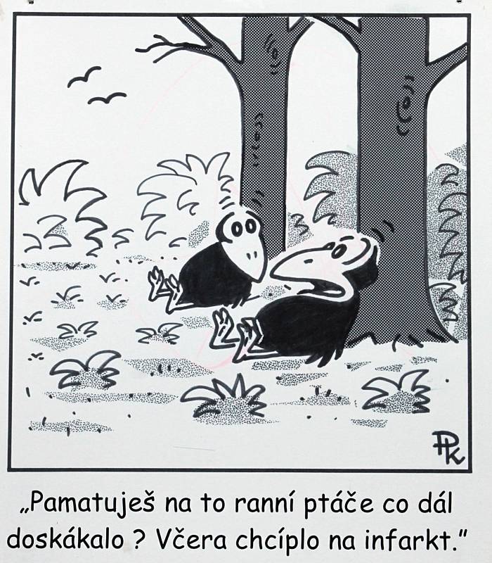 Letní výstava humoristy Pavla Kantorka.