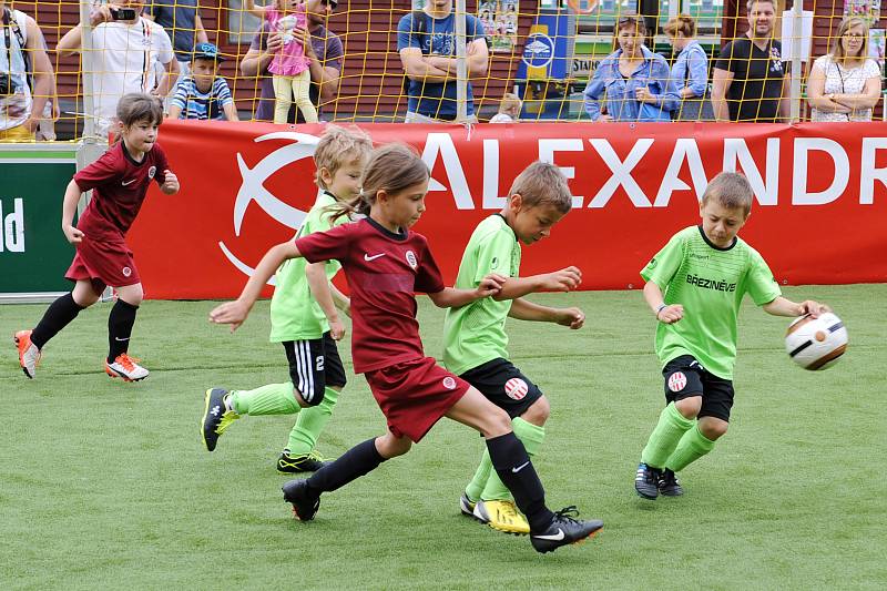 Fotbal bavil na břehu Vltavy.