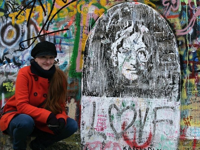 Lennonova zeď v Praze.