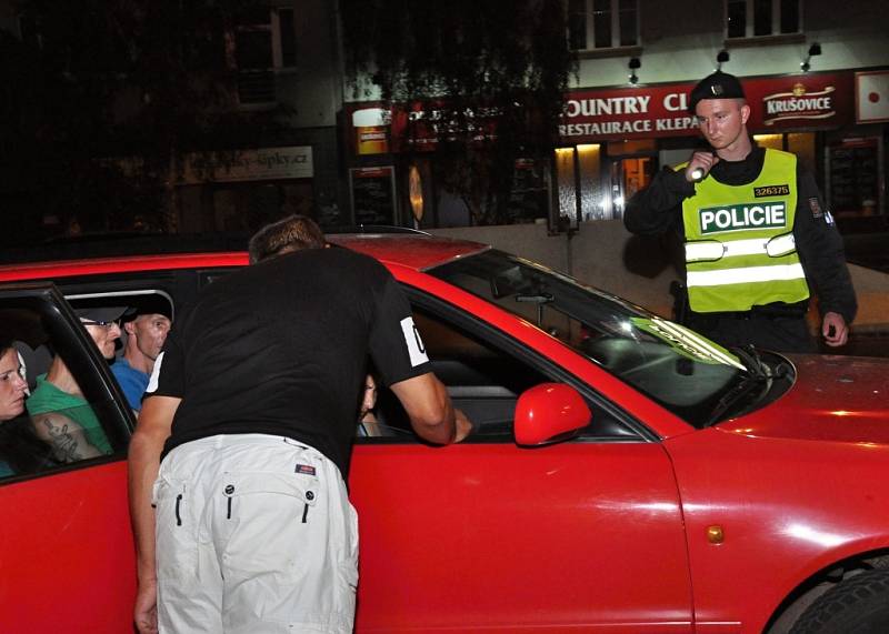 Z dopravně-bezpečnostní policejní akce pražské policie na magistrále na Pankráci.