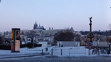 Zima v Praze.