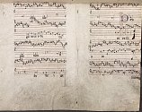 Hudební kodex z 15. století.