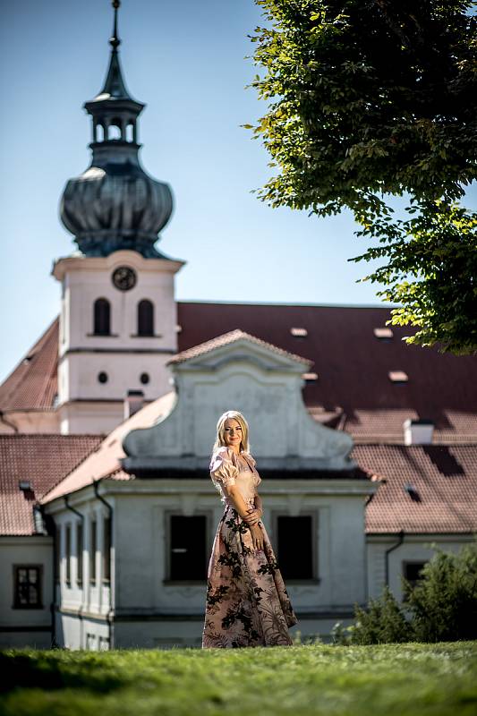 Sopranistka Lenka Graf při focení pro Deník 29. srpna v Praze.