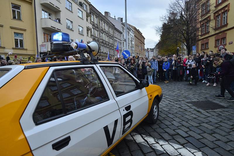 Připomínka událostí 17. listopadu v Praze. Albertov a pochod z něj. 17. listopad 2019