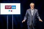 TOP 09 představila 30. května v Praze svoji volební kampaň do podzimních voleb. Na snímku předseda MIroslav Kalousek.