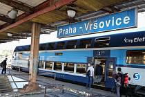 Vlakové nádraží Praha - Vršovice.