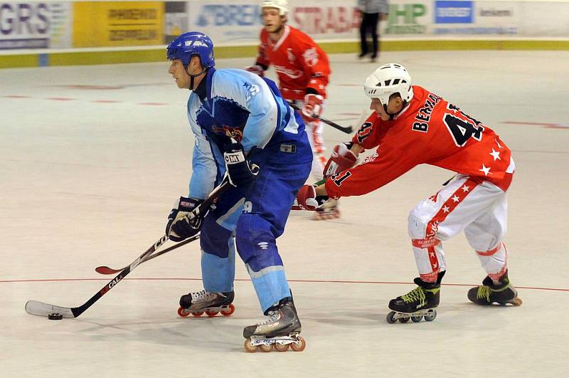 Červenobílí inline hokejisté přestříleli Rakovník