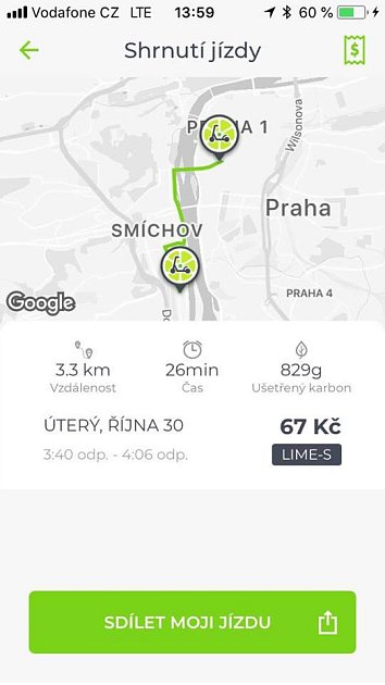 The editor of Pražský deník tested the electric scooter Lime, which evoked great emotions in Prague after a month.