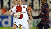 ZÁRUKA ÚSPĚCHU. Když hrál Vladimír Šmicer naposledy, zajistila si Slavia postup do Ligy mistrů přes Ajax. Teď zase bodovala s Arsenalem a míří tak do pohárového jara.