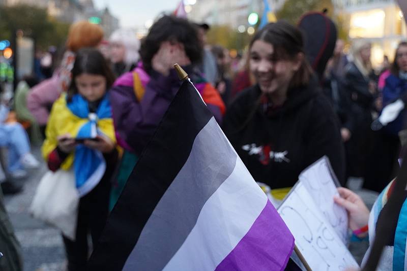 Z demonstrace Společně proti nenávisti k uctění památky obětí střeleckého útoku v Bratislavě