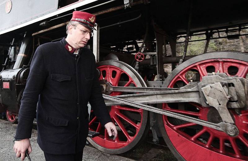 Historický parní vlak v rámci akce Knížecí Velikonoce na Křivoklátě