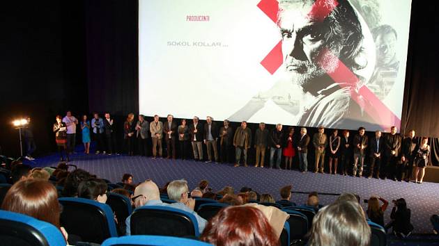 Z premiéry českého detektivního thrilleru Rudý kapitán v kině Cinema na Andělu v Praze.