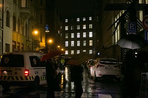 Večer po střelbě v Praze 21. prosince